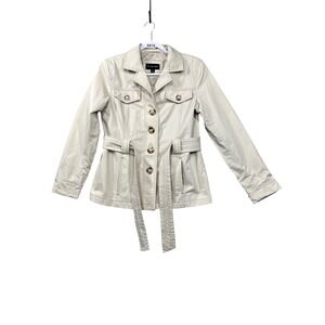 Braetan Short Trench Coat/Jacket Women's S‎ Beige